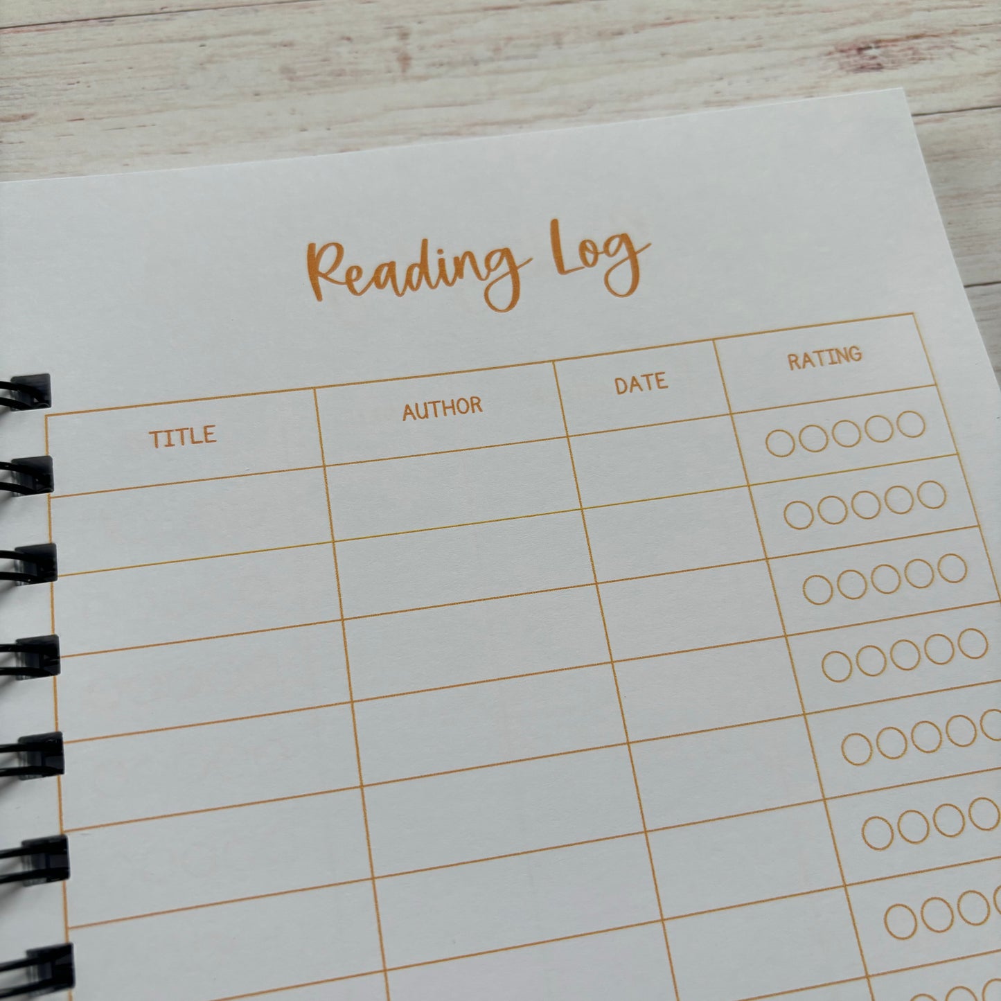 Pumpkin Spice Reading Log